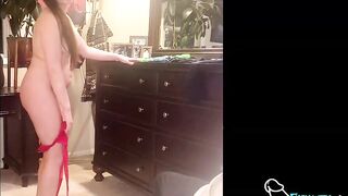 Jerk off Your Knob While Your Hot Friend Tries on Lingerie