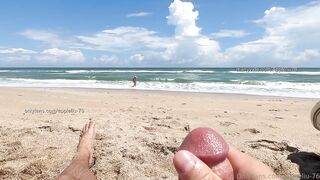 84 Pink String Bikini Beach Creampie (In nature's garb Beach, 4K) Hot Wife HD Natural Tits Real Sex Unscripted Authentic Intimate