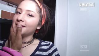 I Let Him Peel My Leggings Off Before I Dropped to My Knees to Suck His Chubby Penis