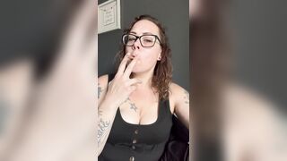 BBW stepmom MILF bake 420 JOI cum with me