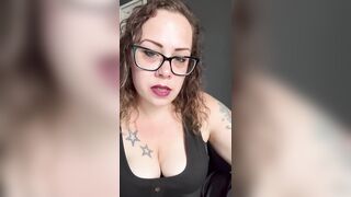 BBW stepmom MILF bake 420 JOI cum with me