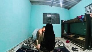 Eating my wife's best friend's butt bareback and fucking her cunt