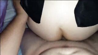 A toy in the shell while they fuck her booty deep