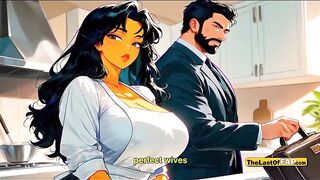 Sneaky Office Affair: Aged Wife Becomes the Prize and Gets Filled by Husband’s Rival - AI GENERATED