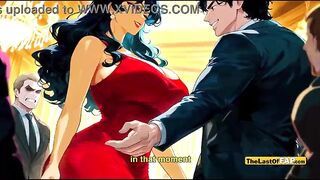 Sneaky Office Affair: Aged Wife Becomes the Prize and Gets Filled by Husband’s Rival - AI GENERATED