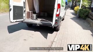VIP4K. A debt collection from sexy vagina in truck