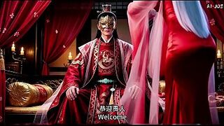 Blindfolded Silver Hair Gal Meets the Masked Stranger.E4.AI-generated
