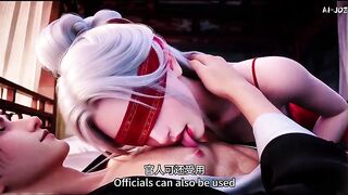 Blindfolded Silver Hair Gal Meets the Masked Stranger.E4.AI-generated