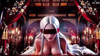 Blindfolded Silver Hair Gal Meets the Masked Stranger.E4.AI-generated