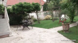 Young French redhead hard analized with her precious small titties