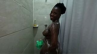 Ebony Angel Ass Clapping Massive Boobs Nipples Pierced Hot Stepdaughter In The Bathroom Stepdad Walks In This sweetheart Eagerly Supplicates Him For a Golden Shower - Mastermeat1