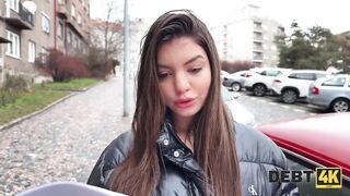DEBT4k. A Beautiful Student girl doesn't mind getting banged in exchange for having her Debt forgiven