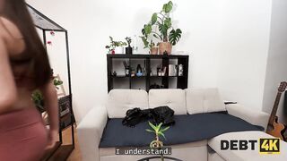 DEBT4k. A Beautiful Student girl doesn't mind getting banged in exchange for having her Debt forgiven