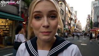 Mandie’s first Bukkake in Tokyo - AI GENERATED