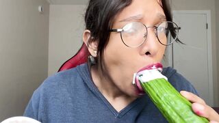 ASMR Biggest Cucumber with Yogurt: The Almost all wonderful Way to Eat It ? ?NSFW
