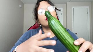 ASMR Biggest Cucumber with Yogurt: The Almost all wonderful Way to Eat It ? ?NSFW