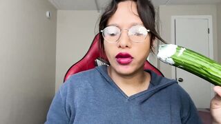 ASMR Biggest Cucumber with Yogurt: The Almost all wonderful Way to Eat It ? ?NSFW