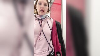 Starting to Undress on a Birthday Shopping Tour- Filming Fail