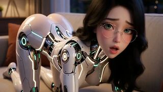 In the near future, robots will give you the almost any fine orgasm of your life (AI-generated).
