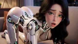 In the near future, robots will give you the almost any fine orgasm of your life (AI-generated).