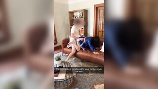 My cheerleader girlfriend became a free use maid after a lost bet