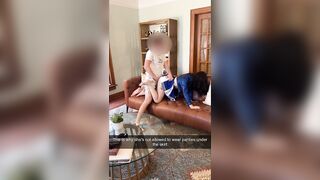 My cheerleader girlfriend became a free use maid after a lost bet