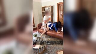 My cheerleader girlfriend became a free use maid after a lost bet