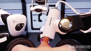 Fucking and cumming with milk machine(WEAR HEADPHONES)