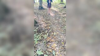 Undressed hotty in the forest