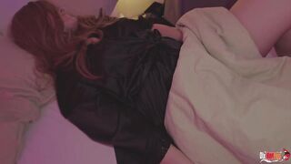 Stepmom and stepson share a daybed - Stepmom when stepson masturbates her twat with a knob