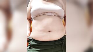 Nicole Overweight Stomach Stuffing with Burps