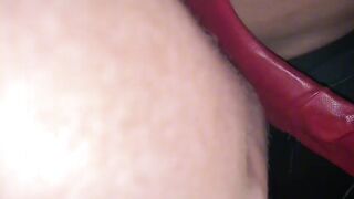 The naughty little bitch Daniela Baker with the BEWITCHING BOOTY gave her LITTLE BOOTY in the magnificence gap not to a BIG-DICKED fan and then let him in to cum in her LITTLE TWAT - COMPLETE IN RED