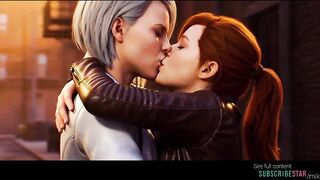 AI grok video lesbian videogame MJ x Silver Sable Spider-Dude Playstation 4