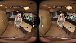 VR Bangers: Hot Stepmom In Glasses Takes A Giant Dong In Her Butt And Bangs Hard - VR Porn