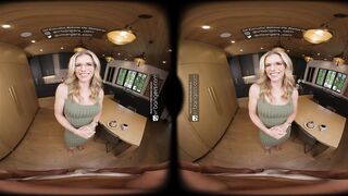 VR Bangers: Hot Stepmom In Glasses Takes A Giant Dong In Her Butt And Bangs Hard - VR Porn