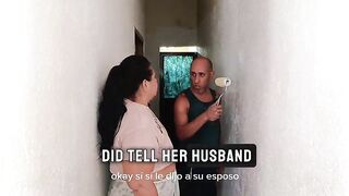 Plump booty, I hope her husband leaves so she ends up fucking the naive chap and he came inside my chubby cunt