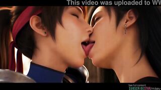 Grok Imagine AI video FFVII, Tifa x Jessie
