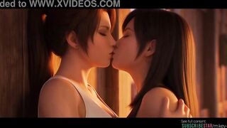 Grok Imagine AI video FFVII, Tifa x Jessie