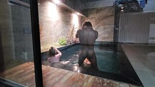 After a swim in the pool, the friendship story ends in sex: betraying a friend's trust by with her husband.