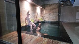 After a swim in the pool, the friendship story ends in sex: betraying a friend's trust by with her husband.
