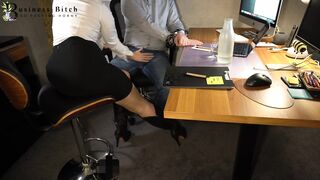 secretary humiliates boss - pee in jeans, business-whore