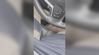 IN THE CAR, STARTING TO GET TURNED ON.