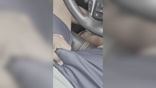 IN THE CAR, STARTING TO GET TURNED ON.