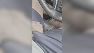 IN THE CAR, STARTING TO GET TURNED ON.