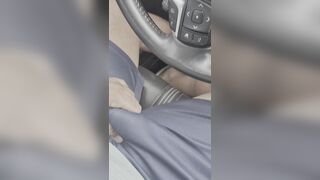 IN THE CAR, STARTING TO GET TURNED ON.