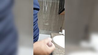 I KEEP MASTURBATING ALONE IN THE WASHROOM, SOLO MALE, HOMOSEXUAL, I'm coming