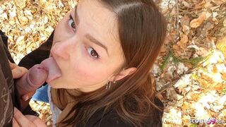 German BBW College Teen Holly Talk to Public Bang after Uni
