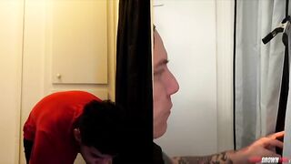 Straight Bro Gloryhole first Time