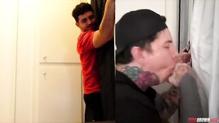 Straight Bro Gloryhole first Time