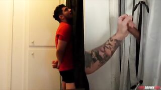 Straight Bro Gloryhole first Time